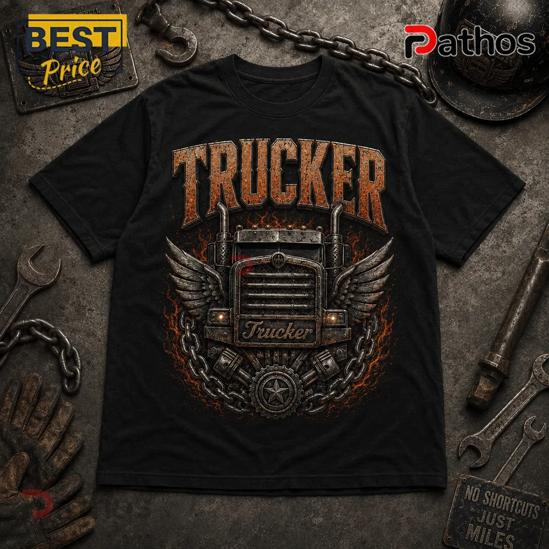 Trucker 9/11 Memorial 25th Anniversary T-Shirt Trucker 9/11 Memorial 25th Anniversary T-Shirt